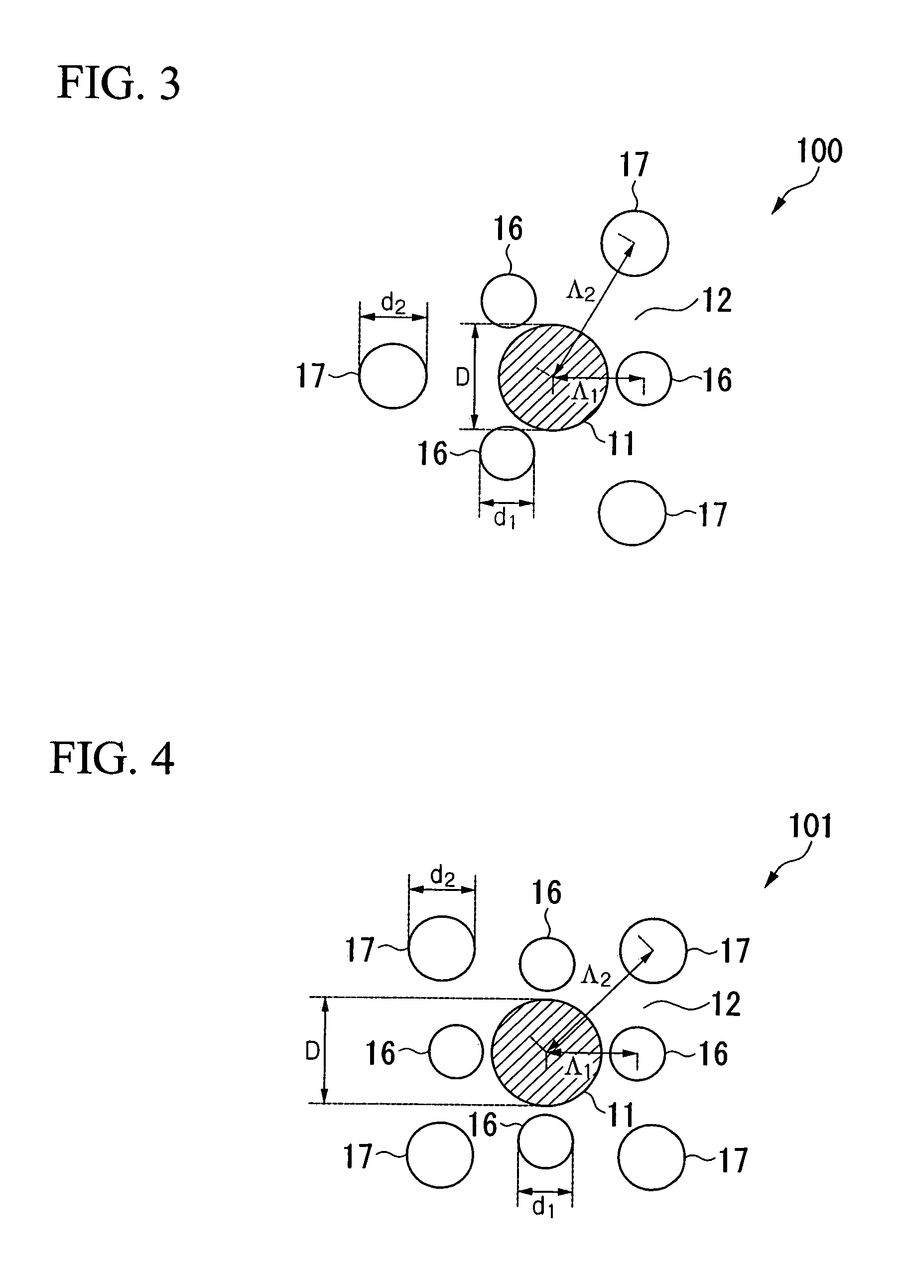 Hole-assisted holey fiber and low bending loss multimode holey fiber