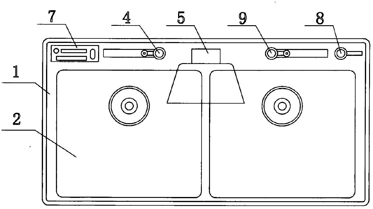 Integrated water tank