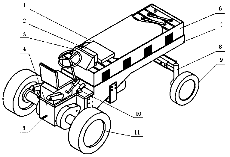 A layout method of an intelligent electric tractor and its chassis