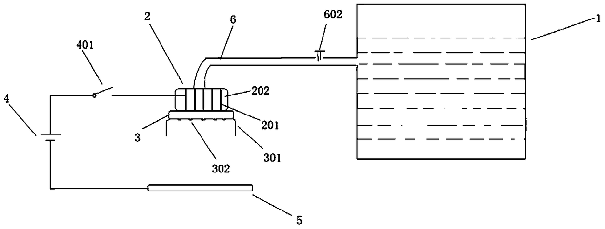 Device and method for preventing and controlling pests and diseases of agricultural, forestry and garden crops by spraying water and passing electric current