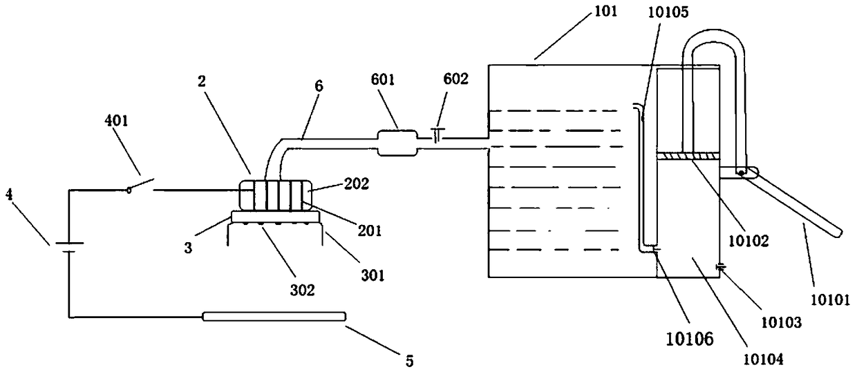 Device and method for preventing and controlling pests and diseases of agricultural, forestry and garden crops by spraying water and passing electric current