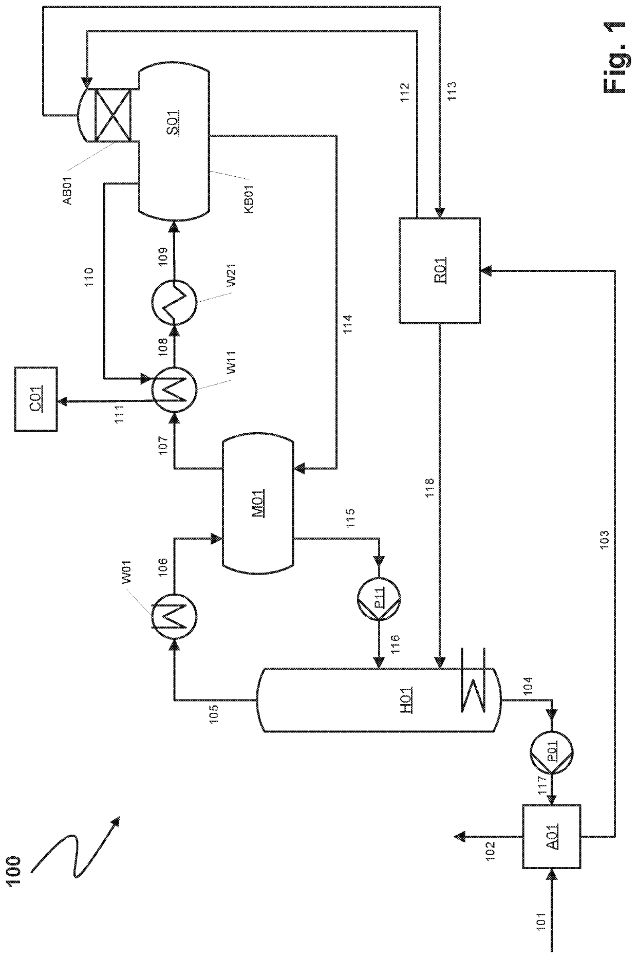 Process for purifying crude synthesis gas to produce an acid gas and acid gas separator