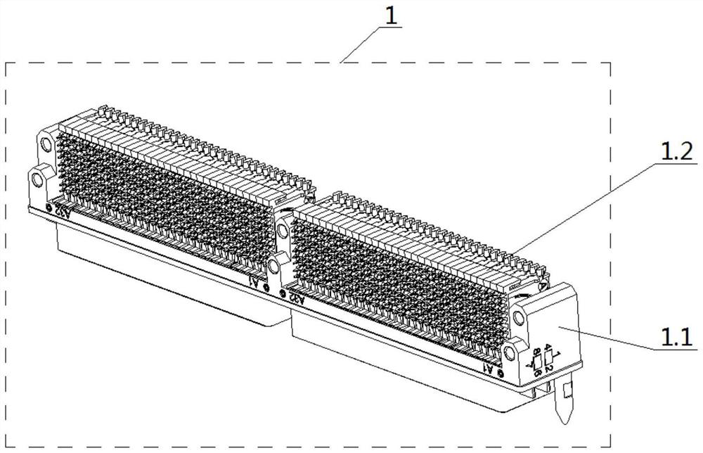 Reinforced ultrahigh-speed high-density high-reliability connector