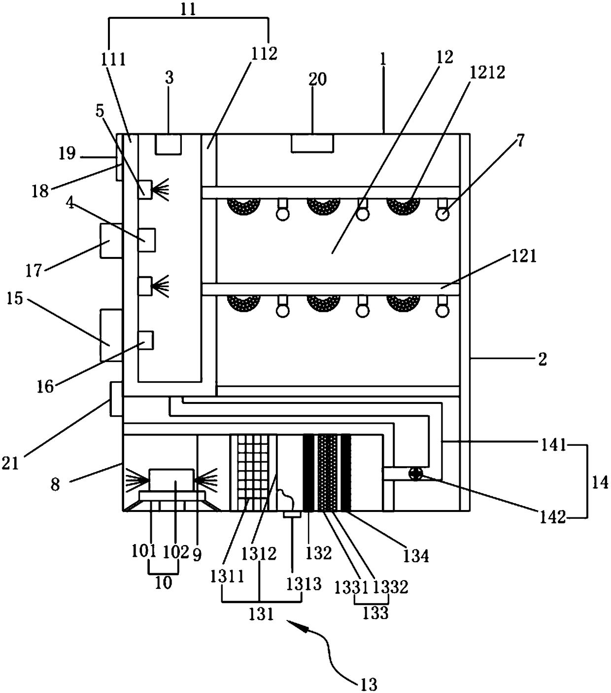 Air purification cabinet