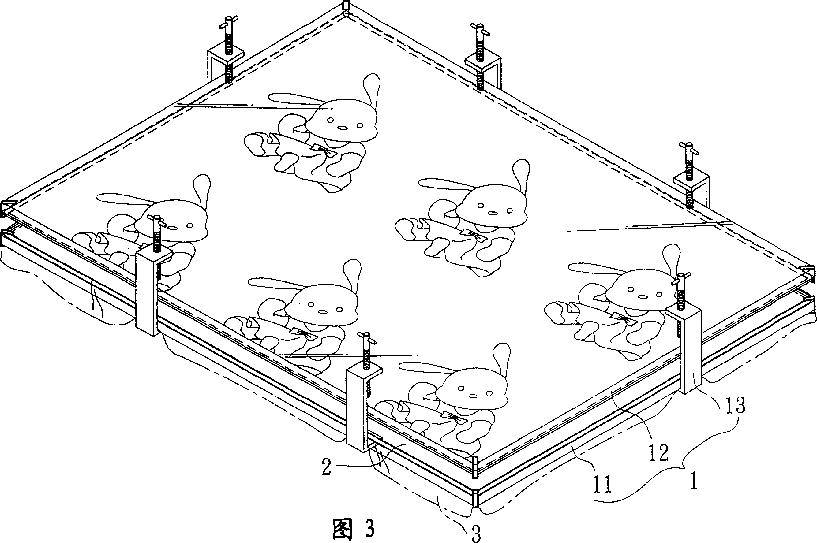 Production method of acryl plate with inner layer pattern paper