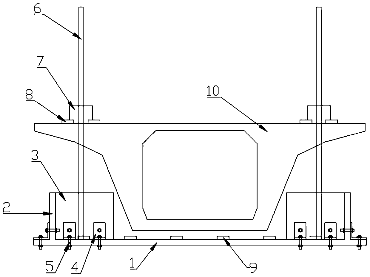 Construction platform for span closure of continuous rigid frame bridge