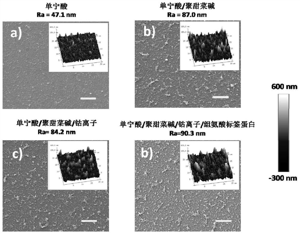 A method and application for purifying and directional immobilizing histidine-tagged protein