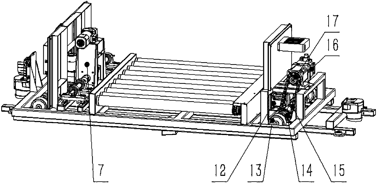 Power sharing and conveying device for circuit breaker assembly line and conveying method therefor