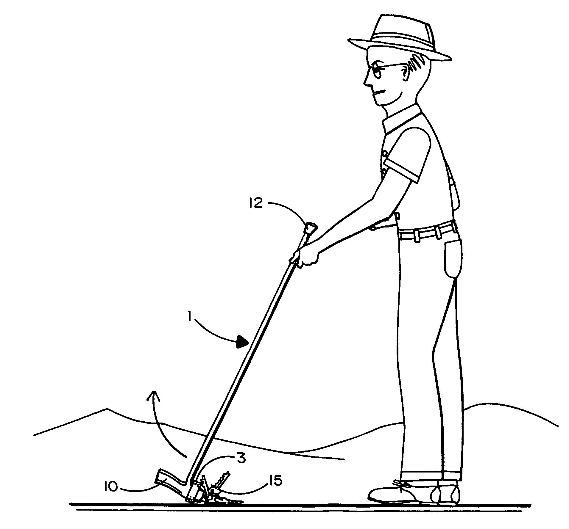 Magnetic attachment for a walking cane