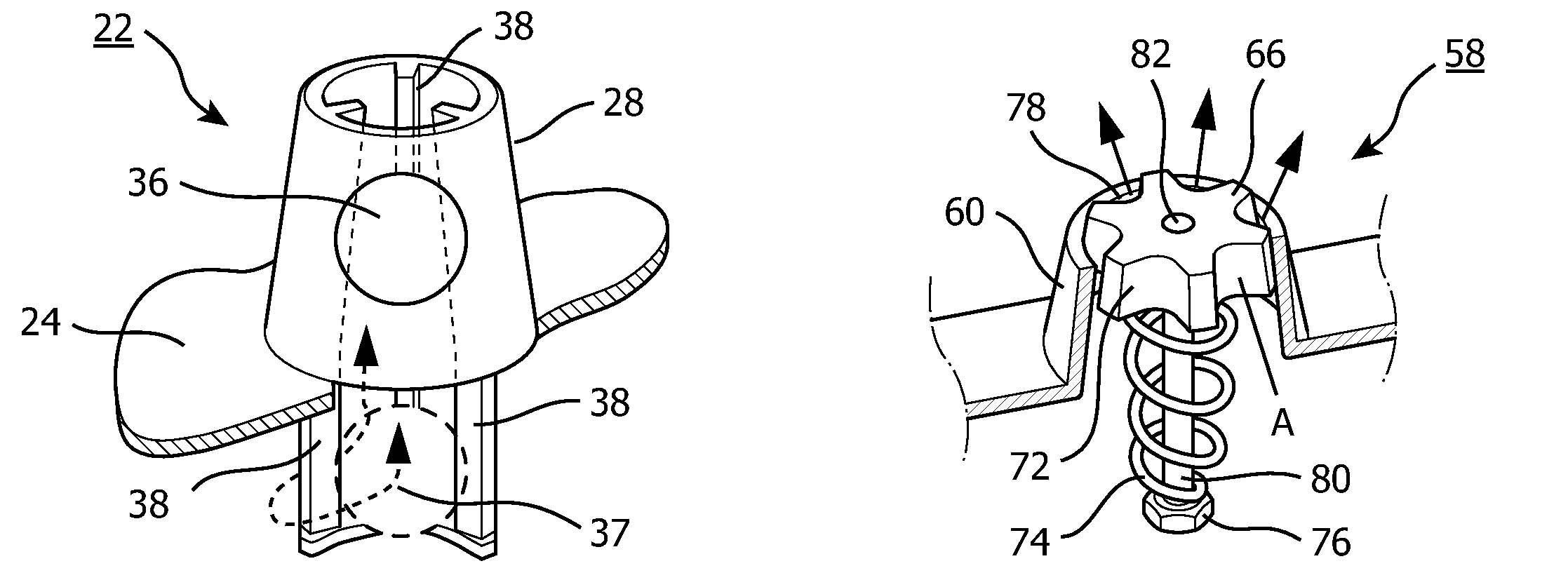 Exhalation port with built-in entrainment valve