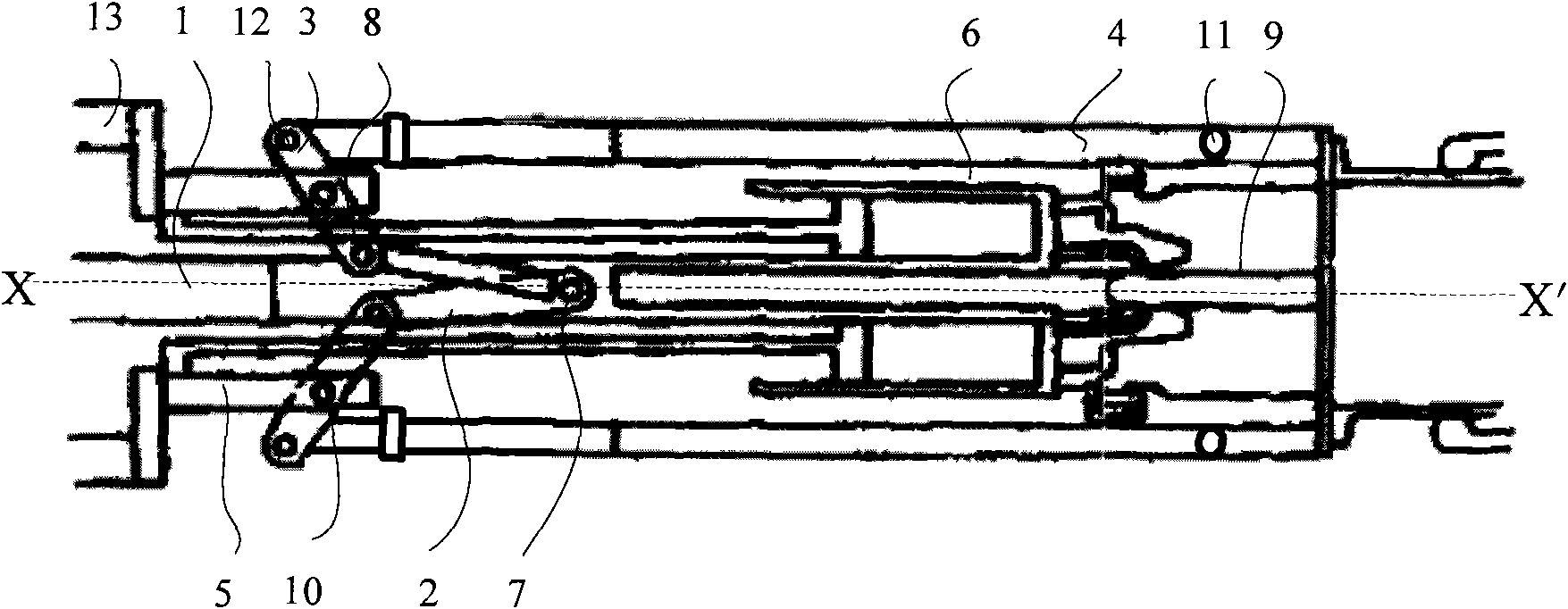 Double-action type linkage mechanism for extra-high voltage circuit breaker