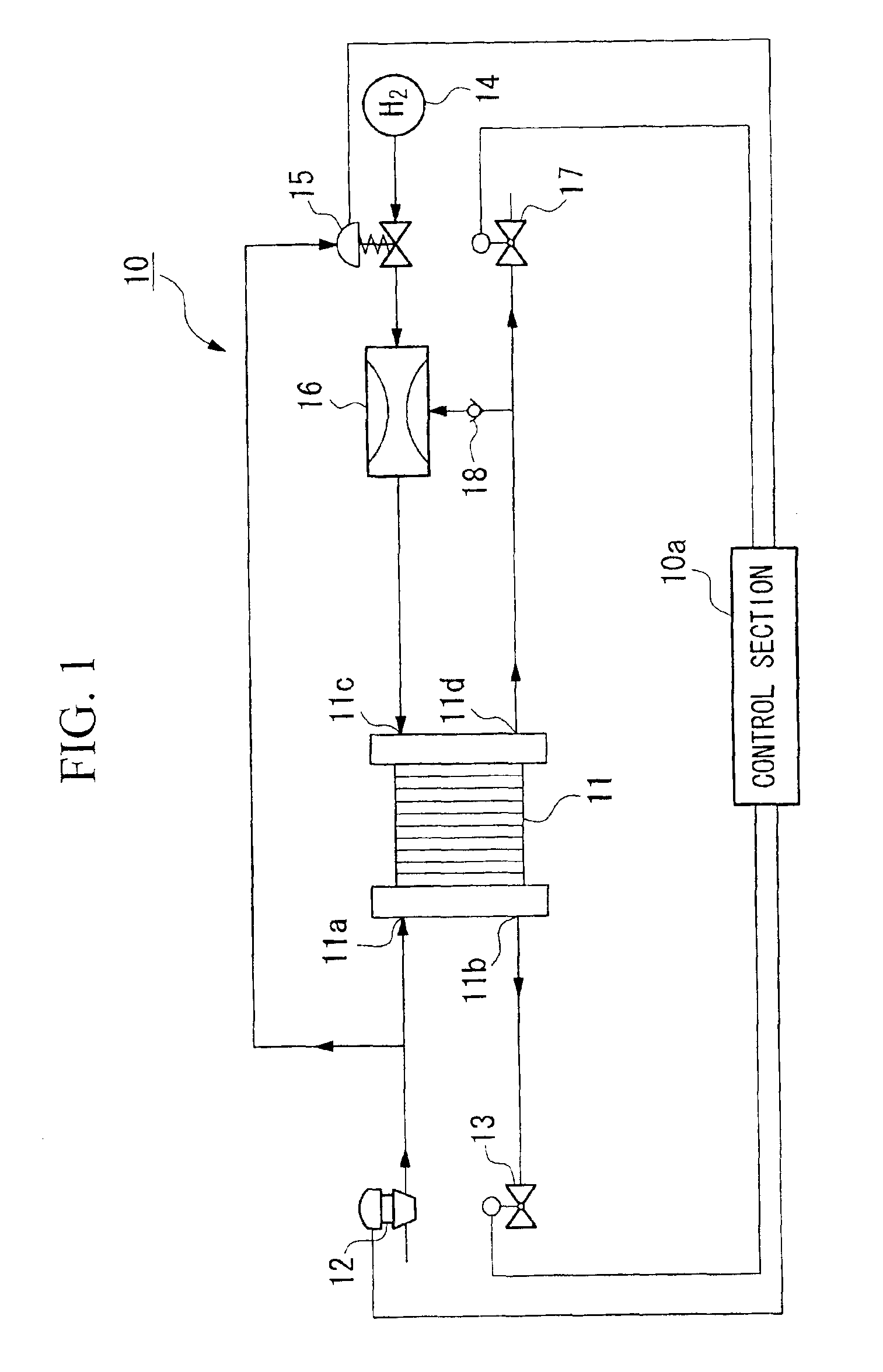 System and method for draining remaining water in fuel cell