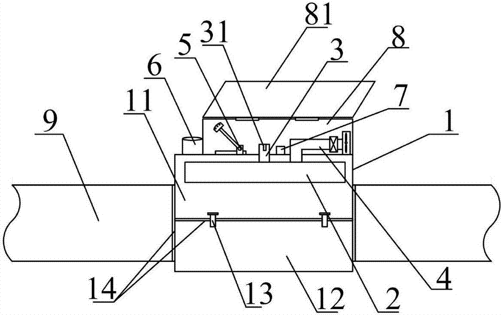 Multifunctional chemical pipeline safe cover