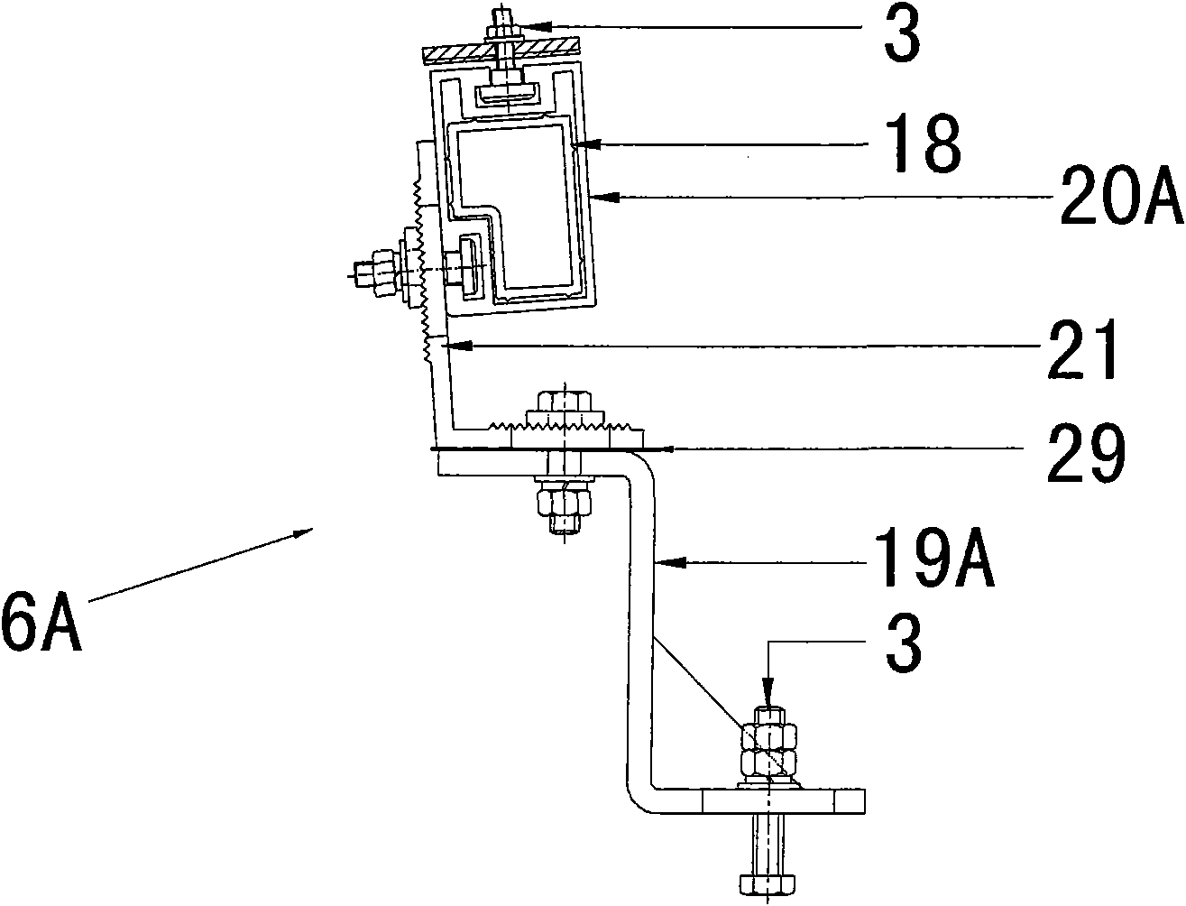 Supporting and connecting mechanism for photovoltaic module installation system and supporting system thereof