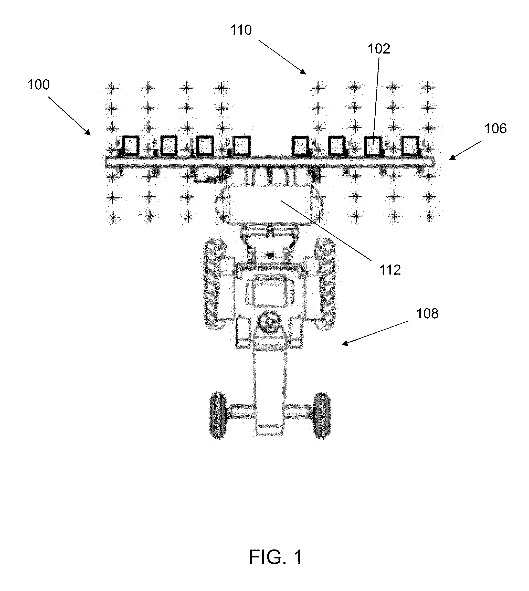 Large scale method for dispensing grains of pollen