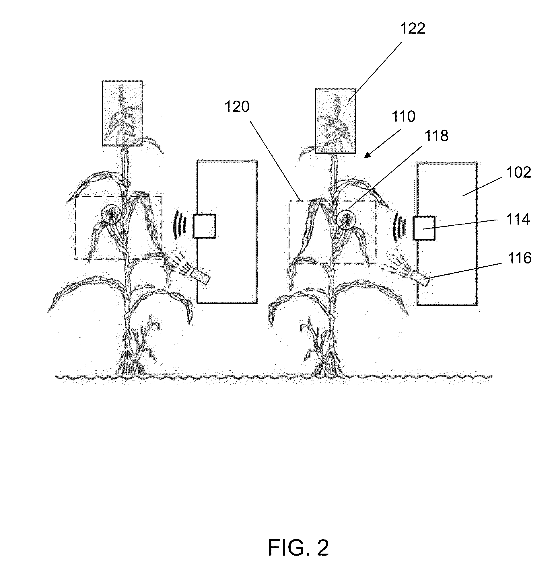 Large scale method for dispensing grains of pollen