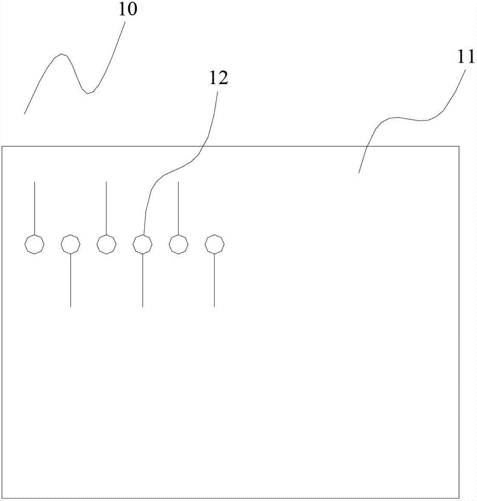 Printed circuit board for testing electric-resistant chemical migration performances