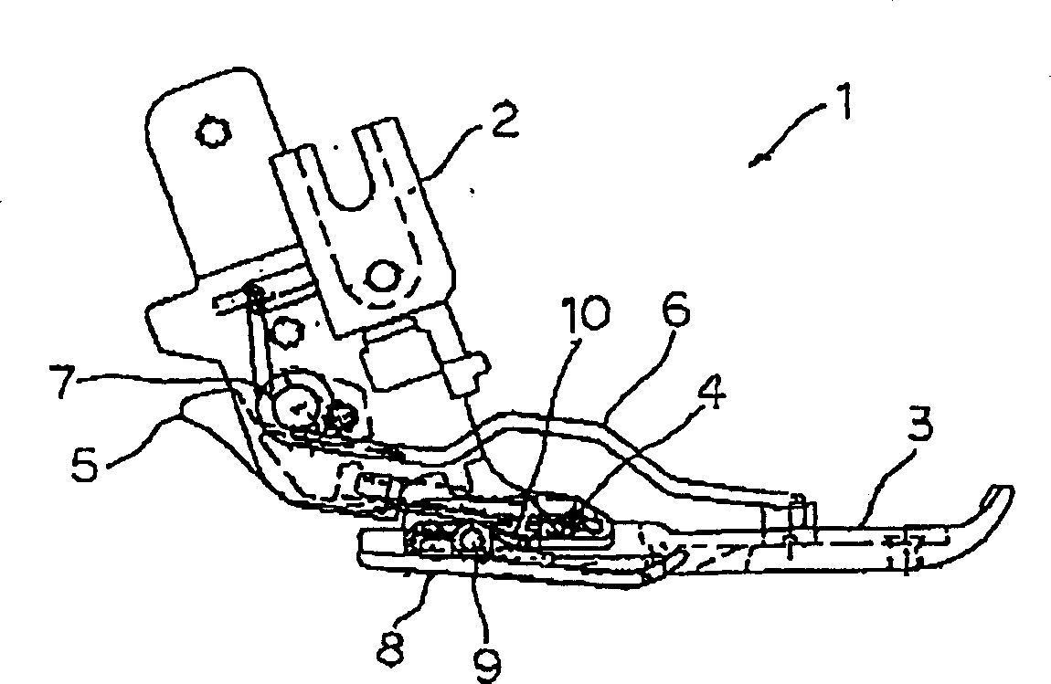 Loop forming device for ring stitch sewing machine