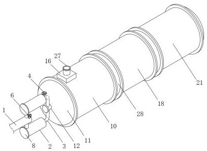 An anti-clogging heat exchanger with online detachable filter tube