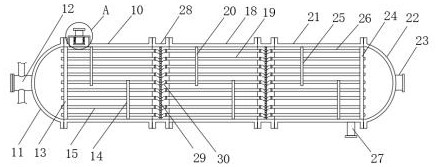 An anti-clogging heat exchanger with online detachable filter tube