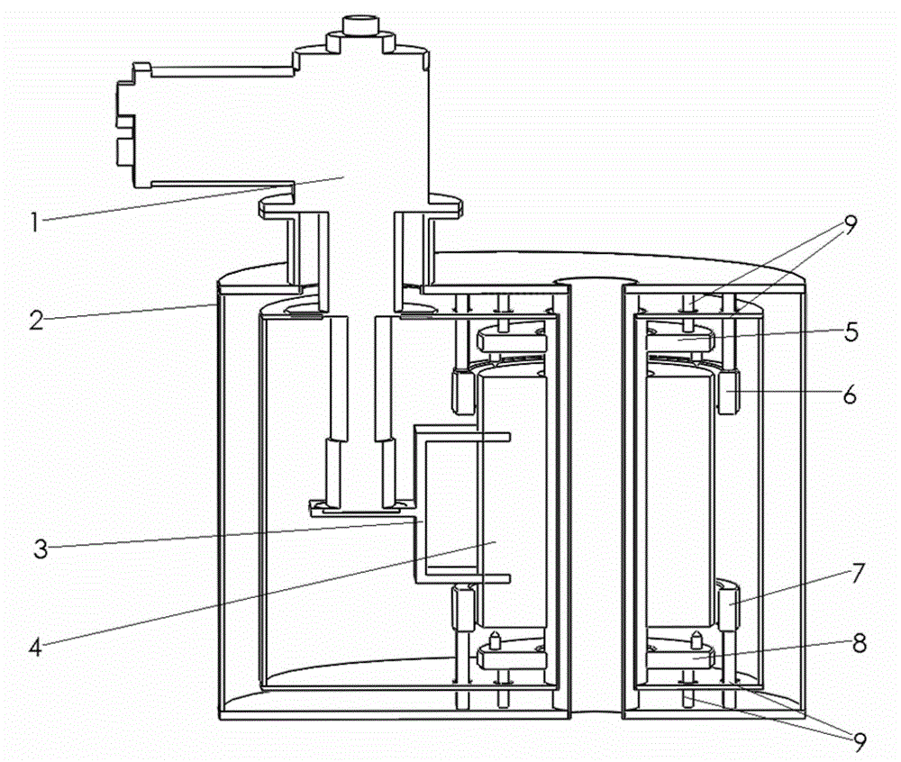 Superconducting magnet supporting and positioning system