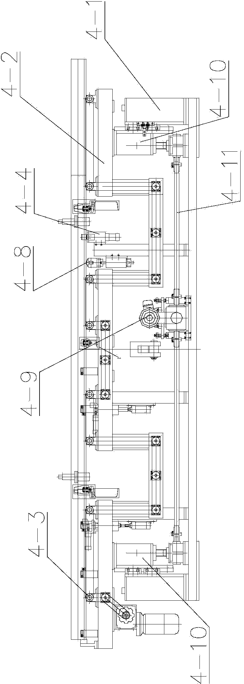 Blank conveying system for automatic elevator guide rail machining production line