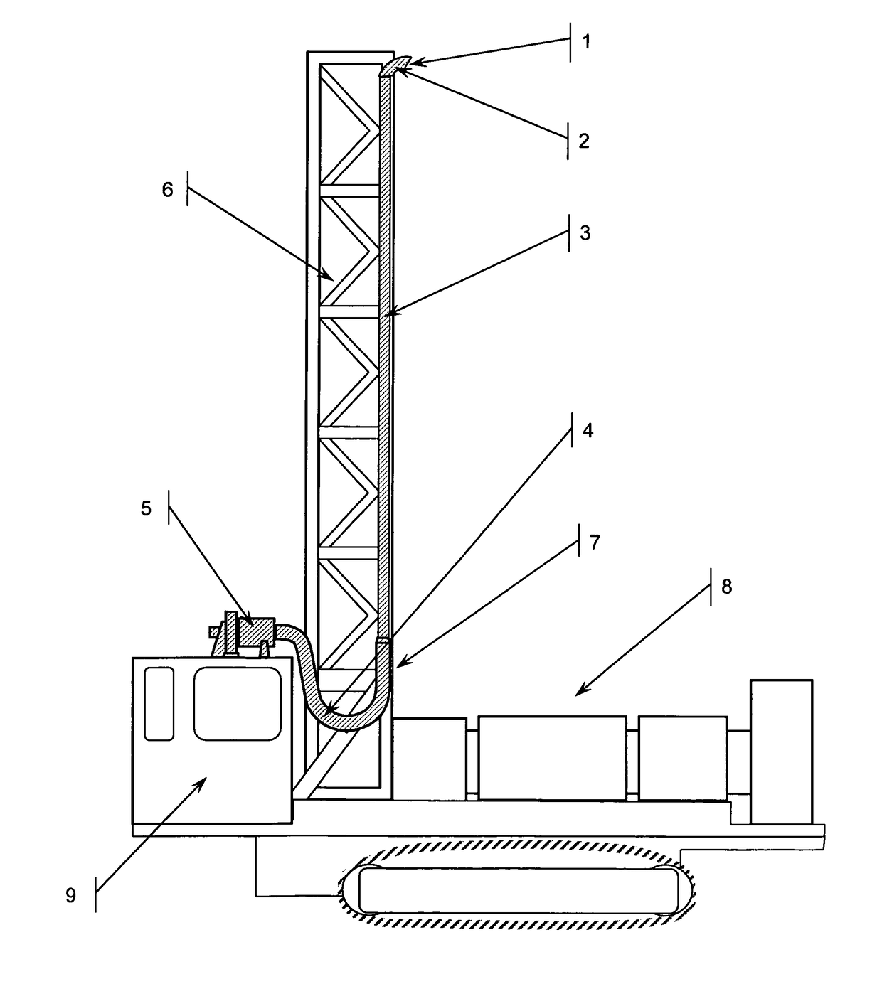 Fresh air intake system for overburden drills