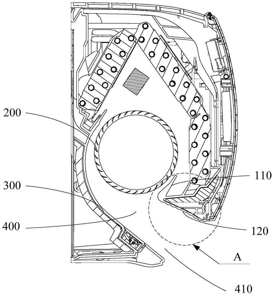 Worm tongue, air conditioner indoor unit and air conditioner