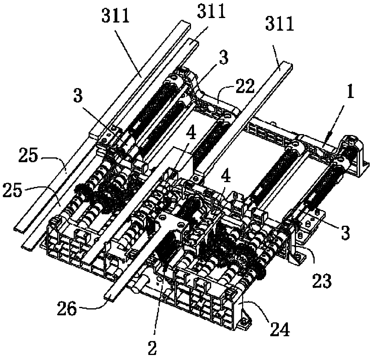 Multi-frequency electric modulation antenna long-distance transmission switching and self-locking device