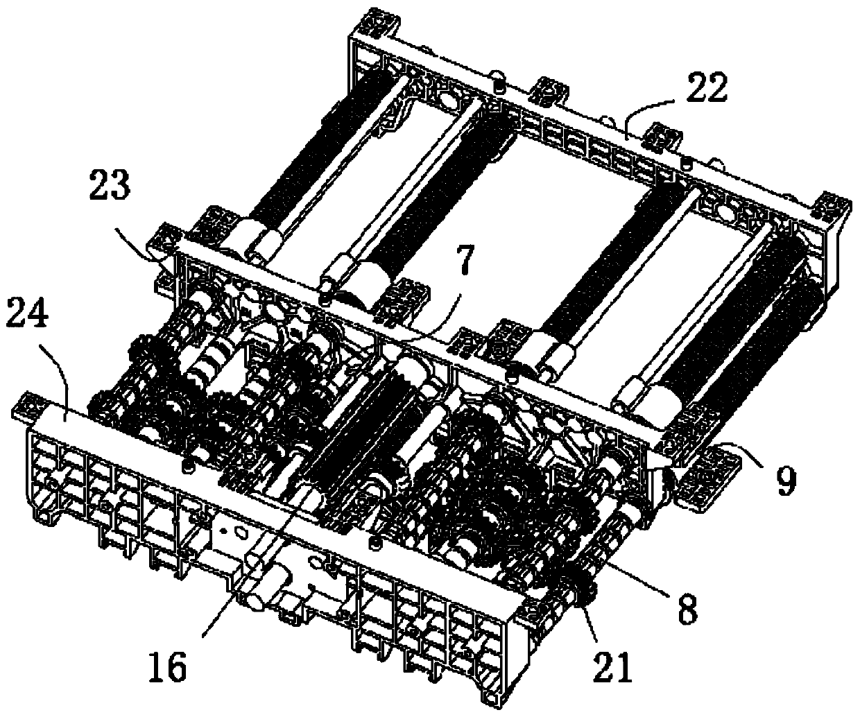 Multi-frequency electric modulation antenna long-distance transmission switching and self-locking device