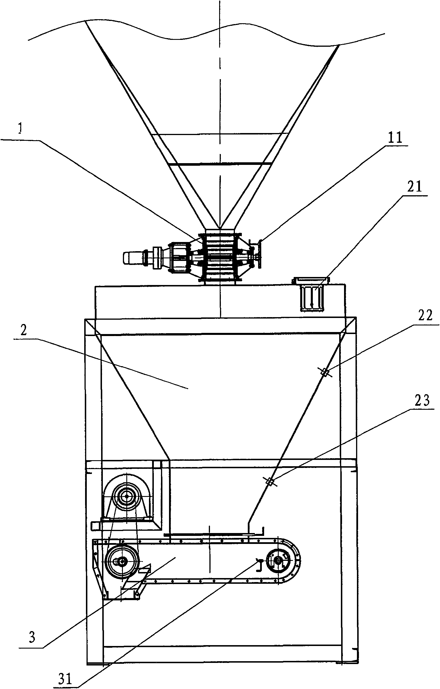 Powder volume metering equipment