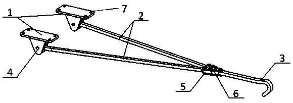 Arresting hook for unmanned aerial vehicle in gliding landing