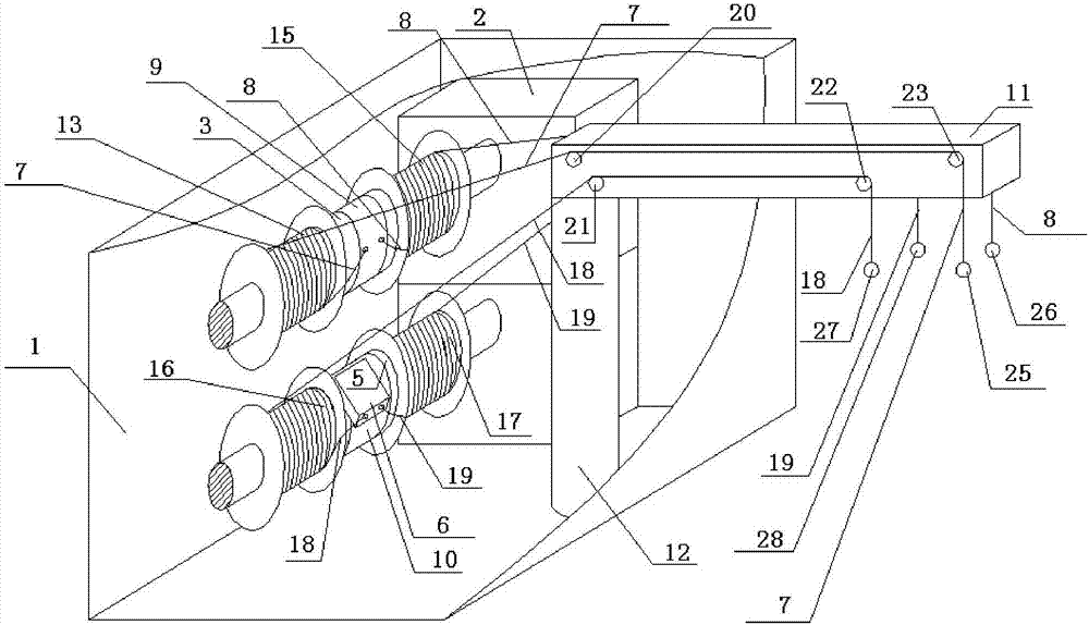 Multifunctional reel-off equipment