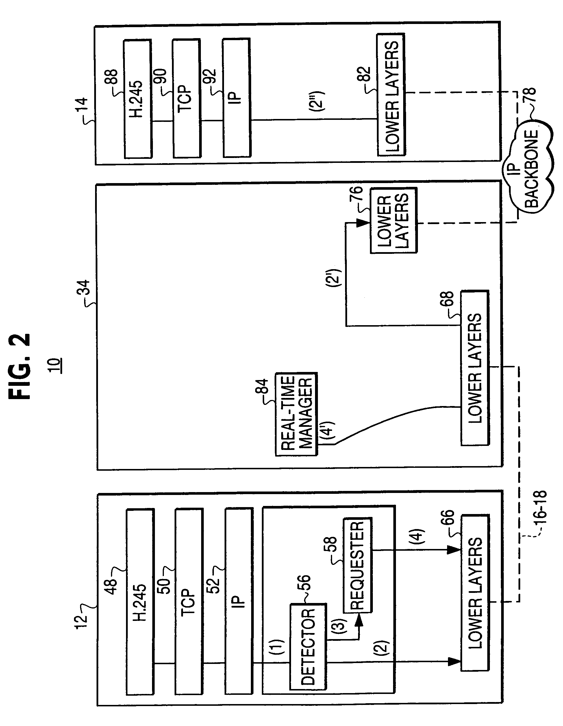 Terminal-based link adaptation scheme having a detector which monitors application signaling and a requestor which requests a special channel based on the detection