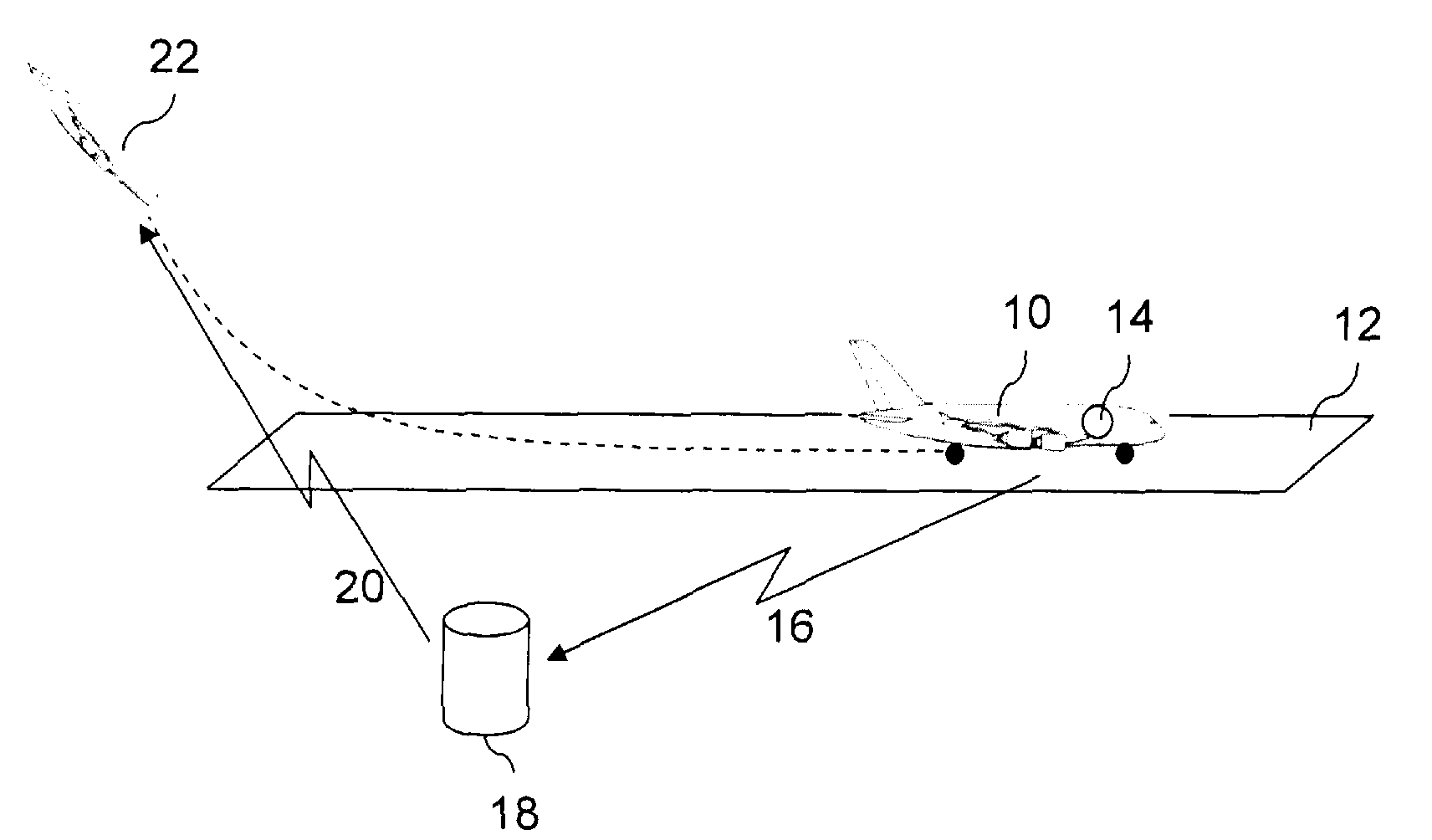 Device and method for determining runway condition, relevant drive assistance system and relevant aircraft