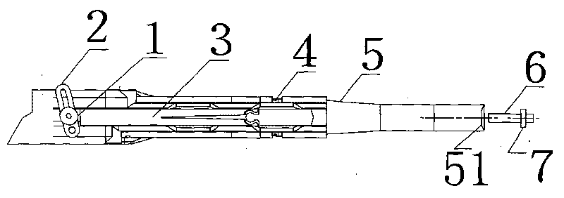 Powder gun with continuously adjustable power outlet angle