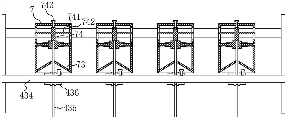 A bread production line and its dividing mechanism