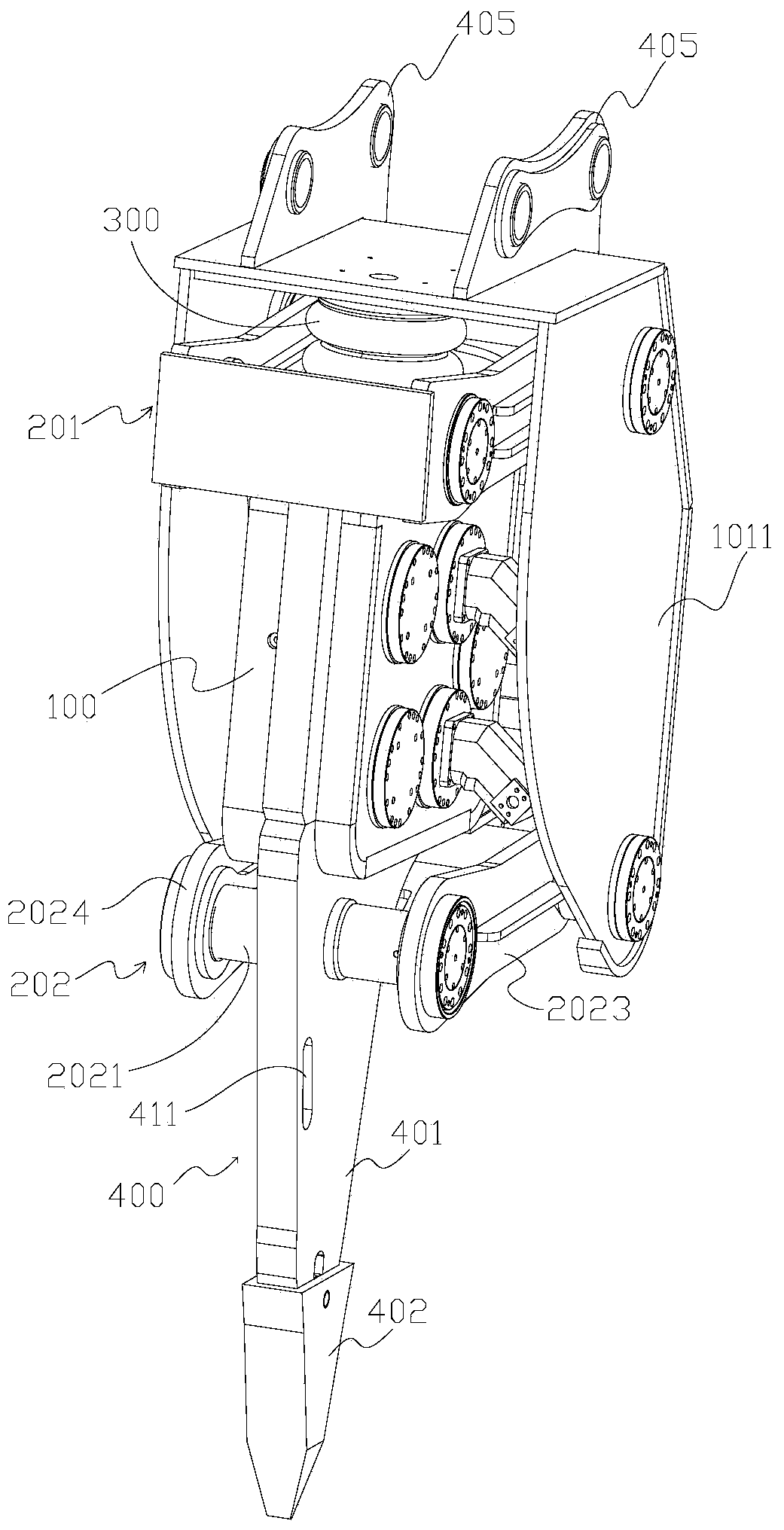 High-frequency breaking hammer