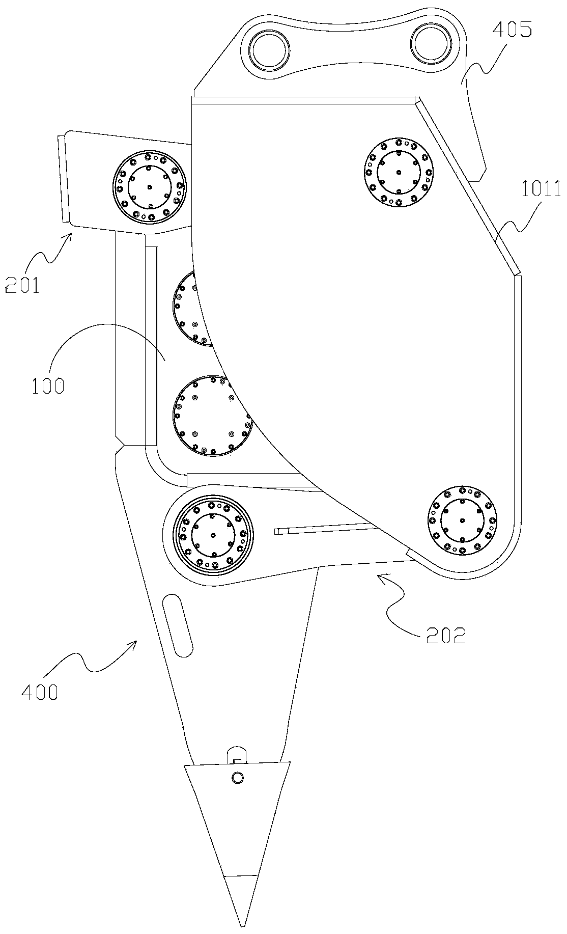 High-frequency breaking hammer