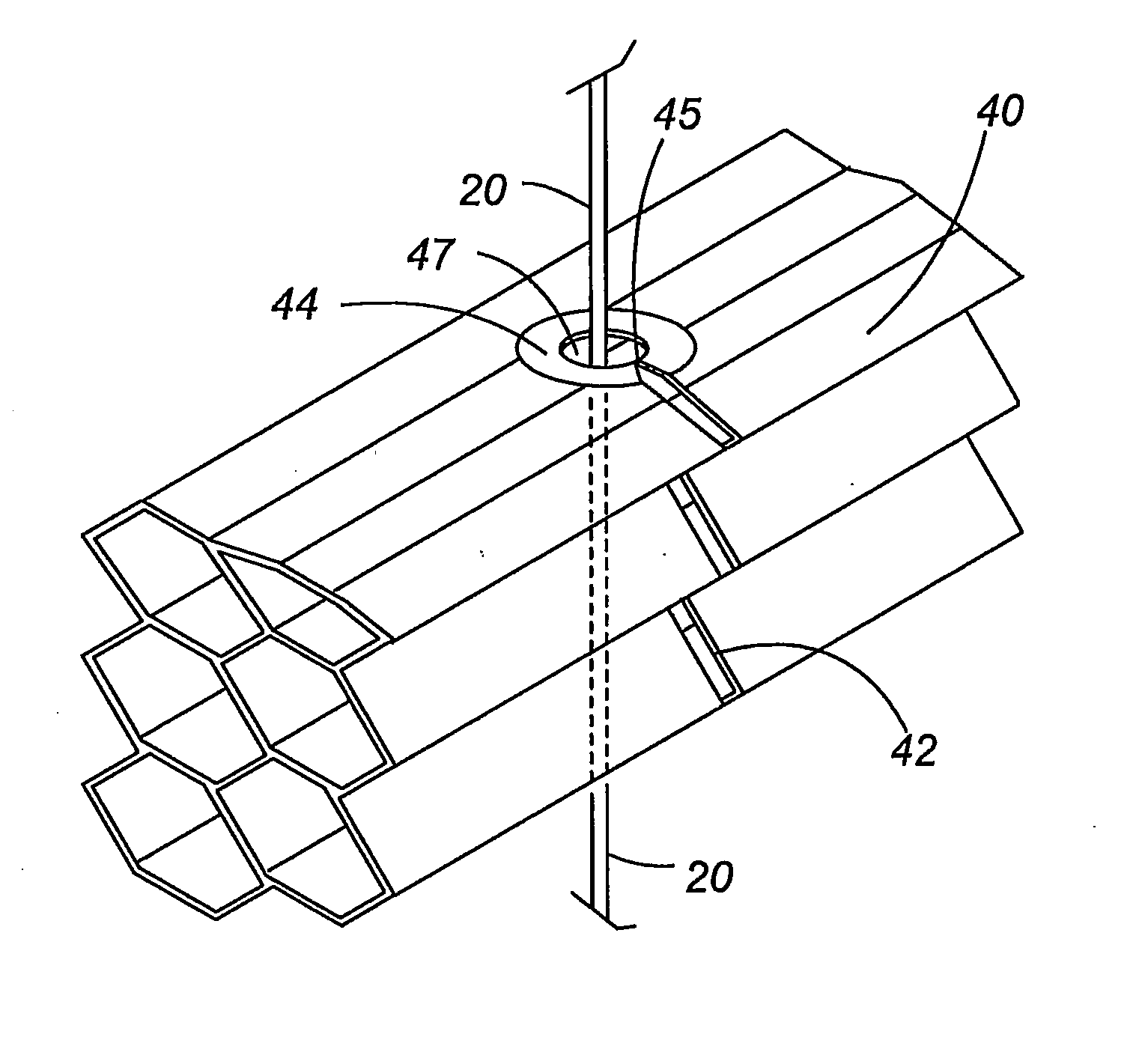 Roman shade with protected operating cords