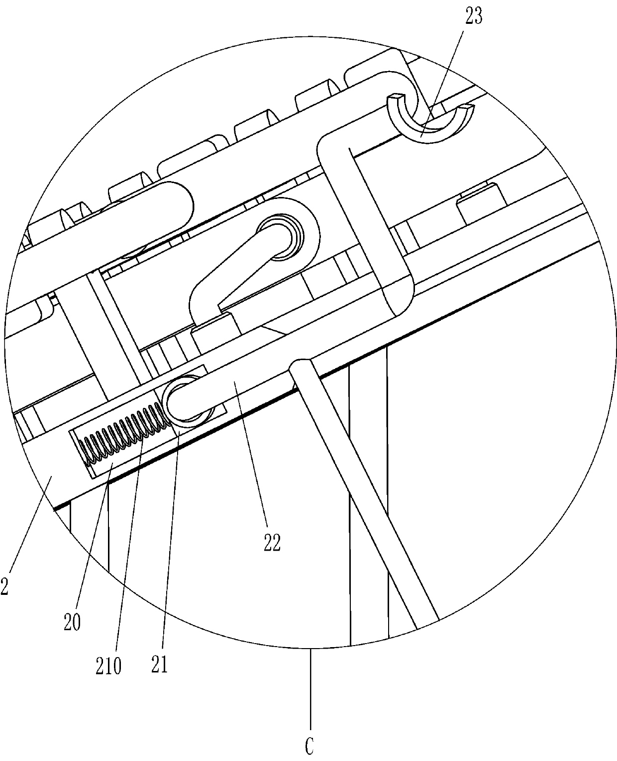 Rapid beating device for deicing of vermicelli