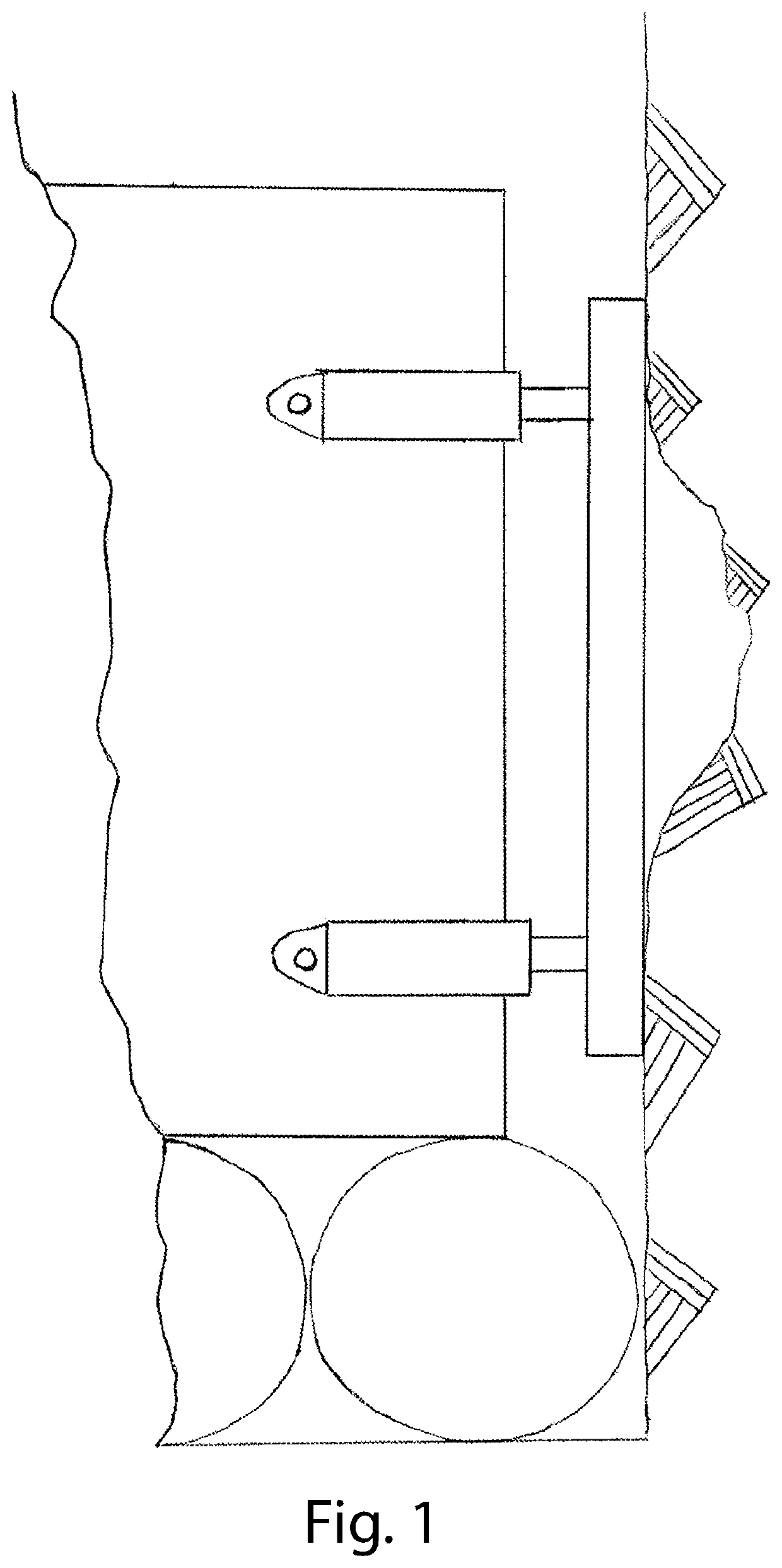 Measuring device of an excavation site