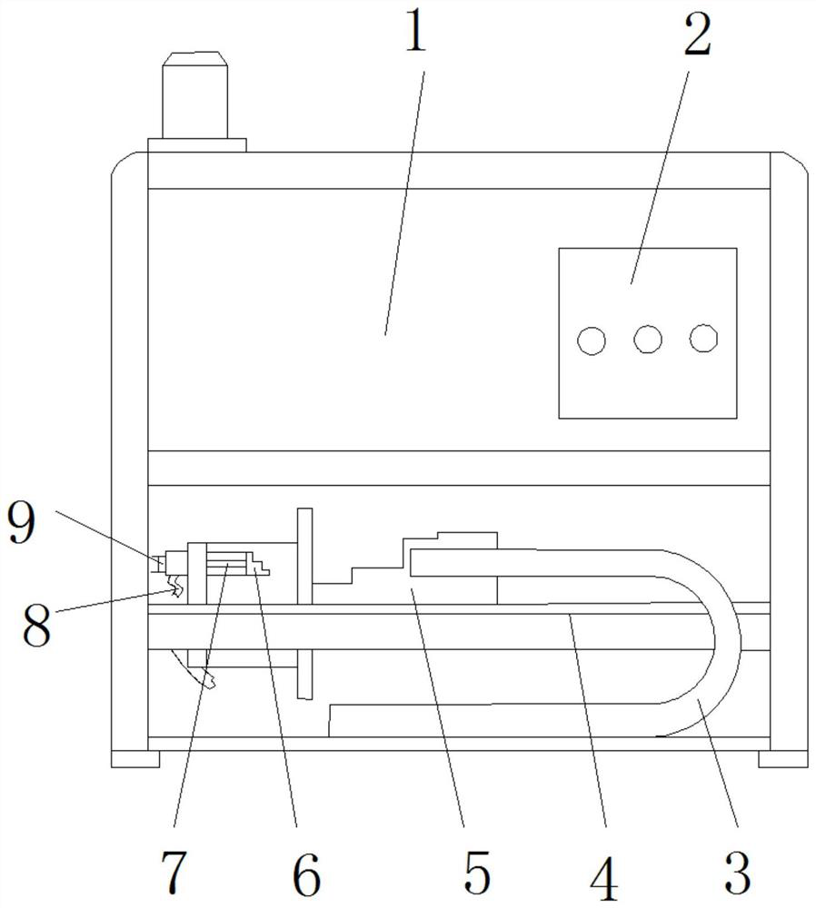 Trigger type automatic charging pile structure for AGV