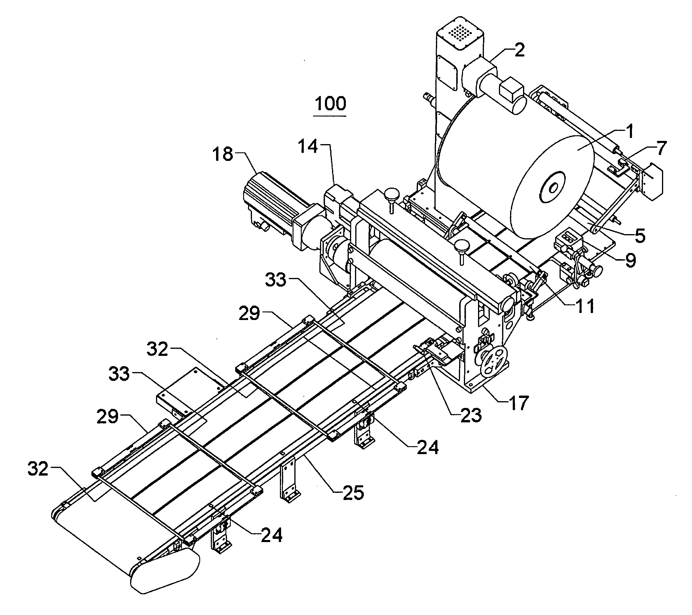 Apparatus and process for in-mold labeling