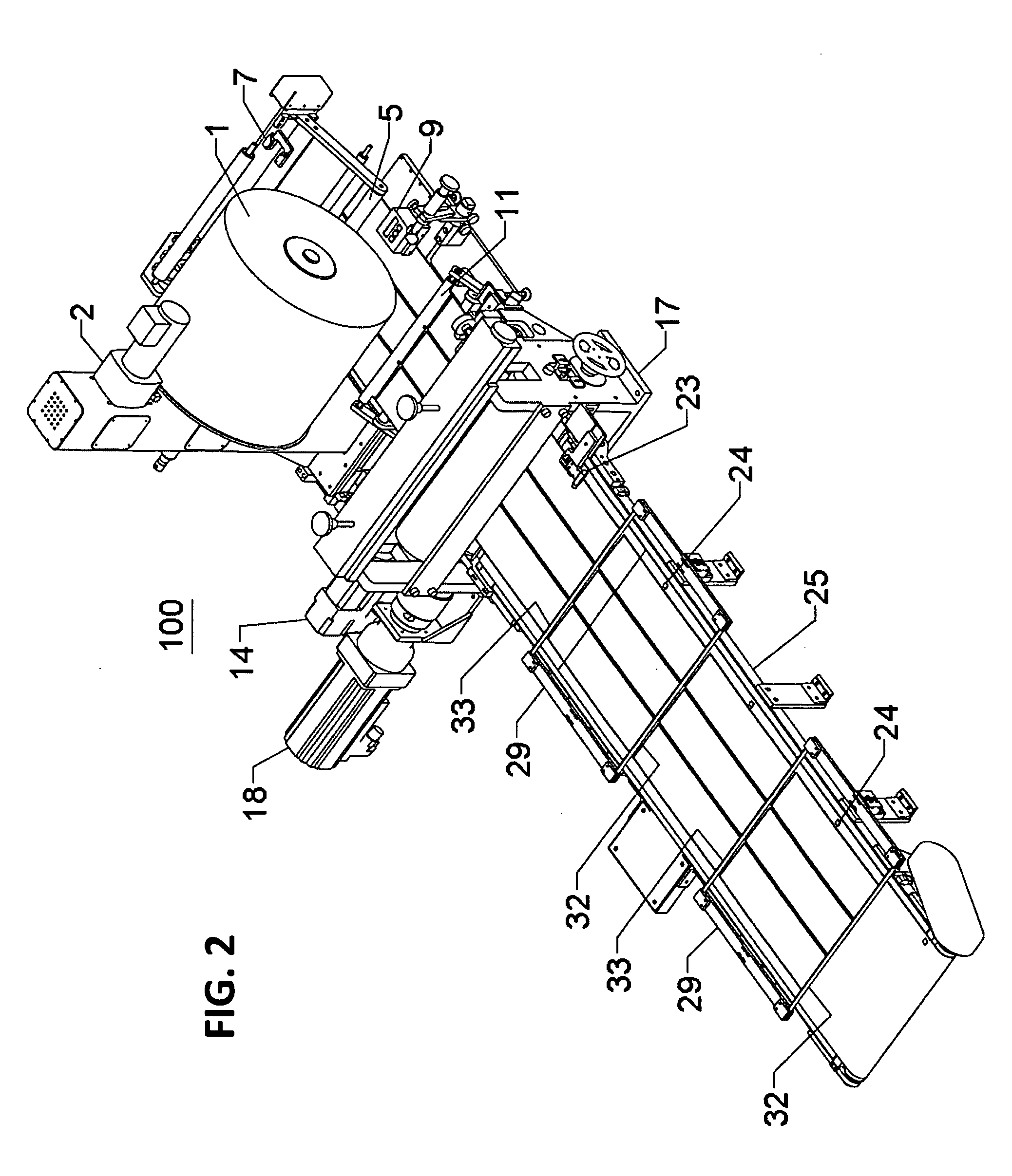 Apparatus and process for in-mold labeling