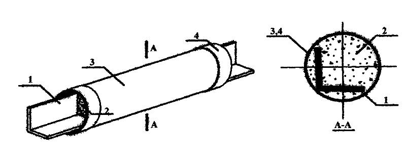 Technology for anti-buckling and reinforcing metal structure by adopting fiber-reinforced composite