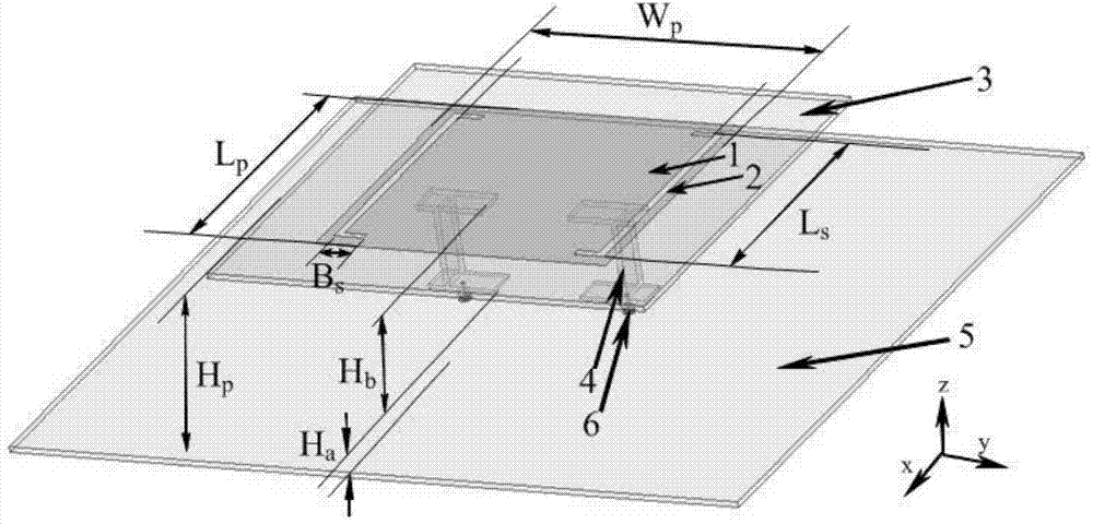 Dual-frequency broadband differential antenna