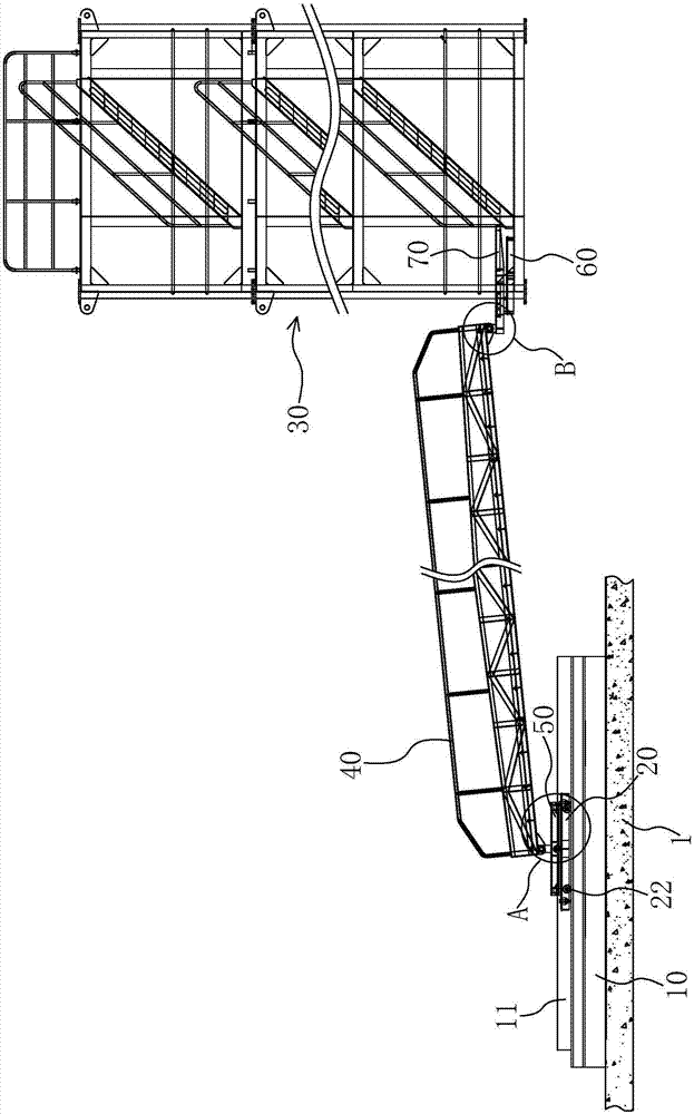 Adjustable boarding ladder device