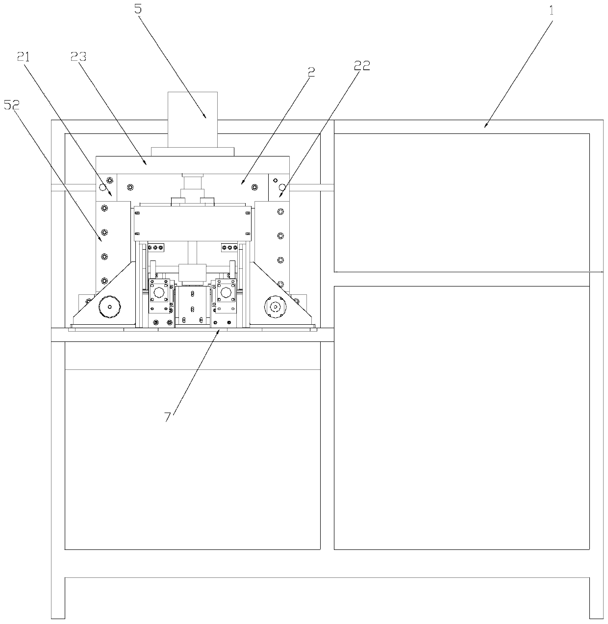 Full-automatic wire rod double-end oblique angle cutting-off machine