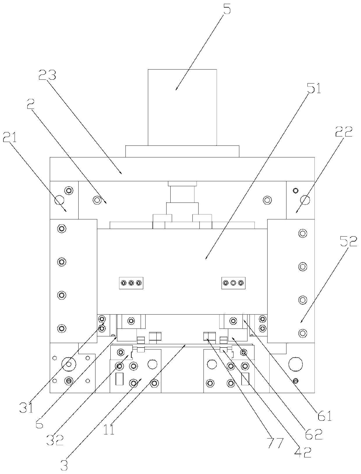 Full-automatic wire rod double-end oblique angle cutting-off machine